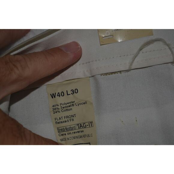 DOCKERS Pants Golf Men Size 40 x 30 Straight Cotton Tencel Lyocell Blend Tan NEW - Picture 6 of 9